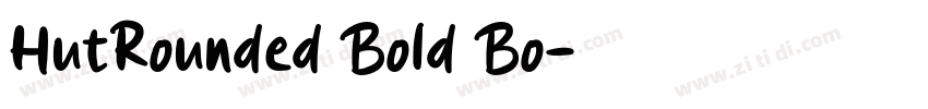 HutRounded Bold Bo字体转换